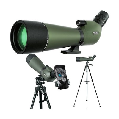 25-75x80 Spotting Scope with Upgraded Tripod Carrying Bag and Phone Adapter S...
