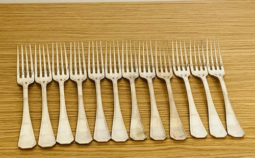 Christofle America 12 Entremet Dessert Forks