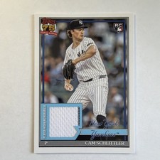 2026 Topps Series 1 #91R-CSC Cam Schlittler 1991 Relic Player Worn Patch Yankees