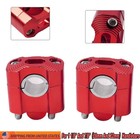 2x CNC Motorcycle HandleBar Fat Bar Mount Clamps Risers Adapters Set 22mm 28MM