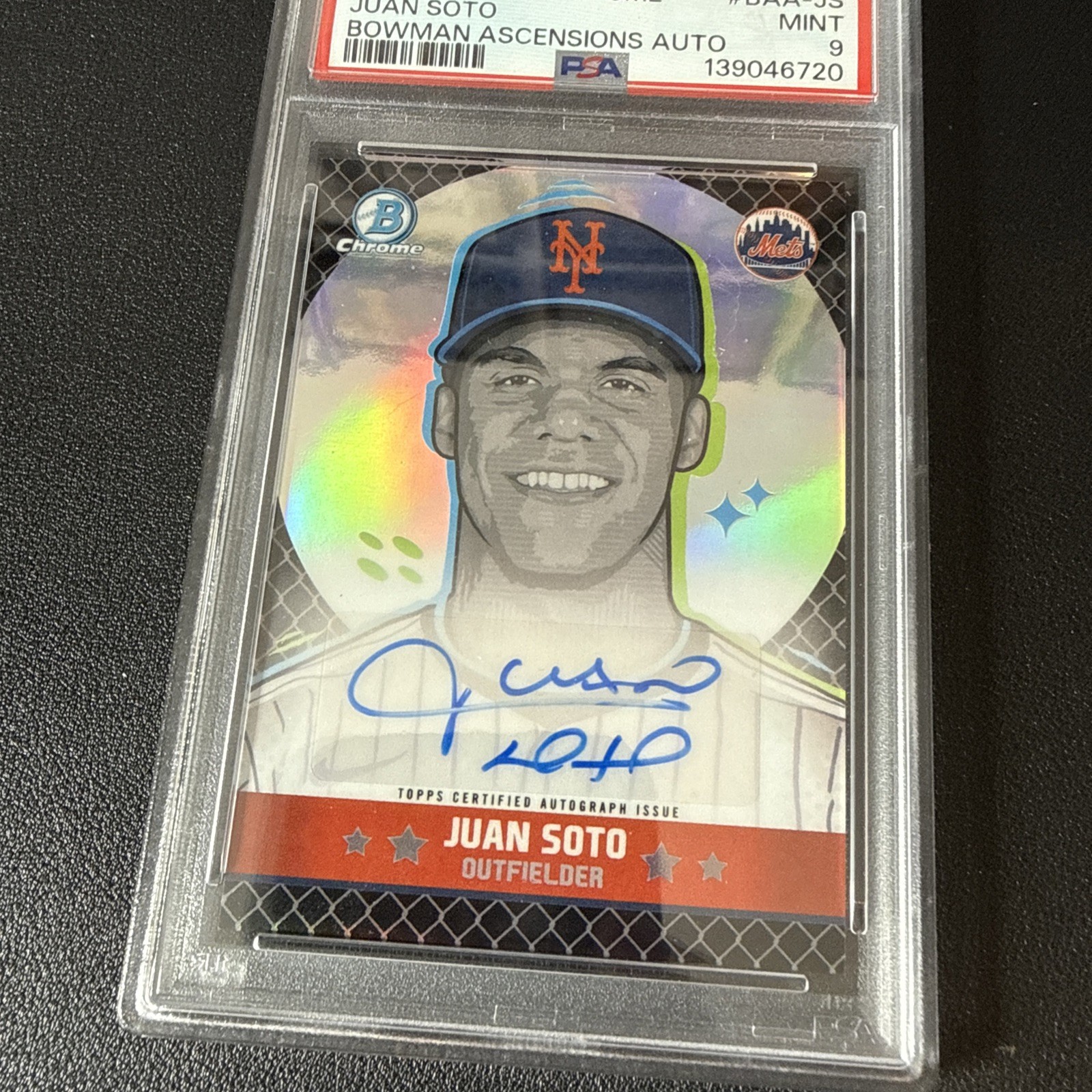 2025 Bowman Chrome Ascensions Juan Soto Autograph PSA 9! 9/10
