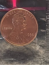 1990 Abraham Lincoln Copper Penny Cent