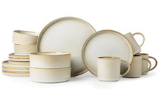Monito 16 Piece Ceramic Dinnerware Set Bonbon Beige Chip & Crack Resistant