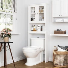 over the Toilet Storage Cabinet for Bathroom, Storage Organizer over Toilet, Spa