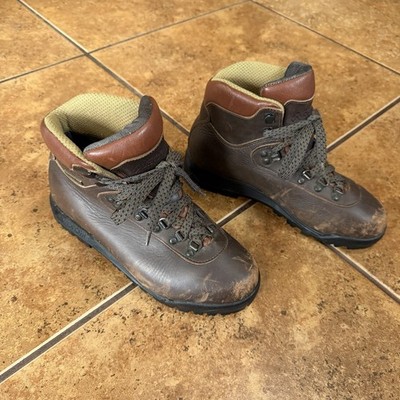 Asolo Gore-Tex Boots AFX 520 Brown Leather Vibram Sole Hiking Womens 8
