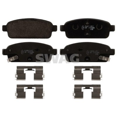 1x ORIGINAL  Swag 40 91 6894 Bremsbelagsatz, Scheibenbremse Hinten, inkl.
