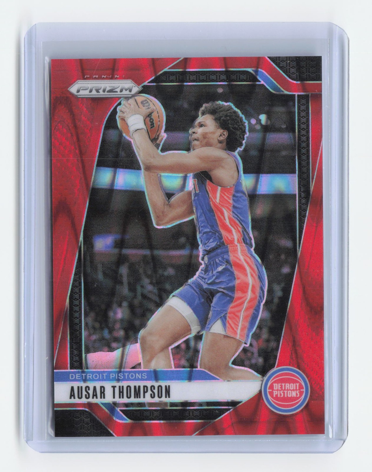 2024-25 Panini Prizm #147 Ausar Thompson Prizms Red #/299