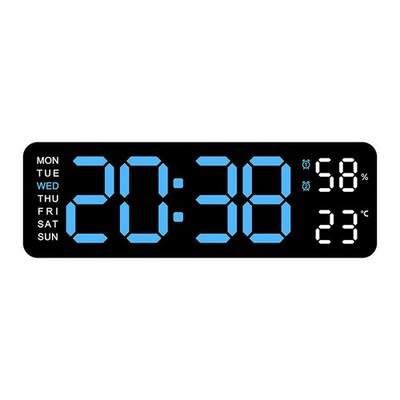 16inch BIG DIGITAL LED CLOCK WALL MOUNT LARGE NUMBERS TIMER DATE TEMPERATURE US