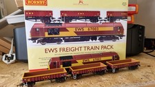 Hornby OO Gauge R3399 EWS Freight Train Pack - Class 67 & 3 x MHA Wagons Ltd Edt