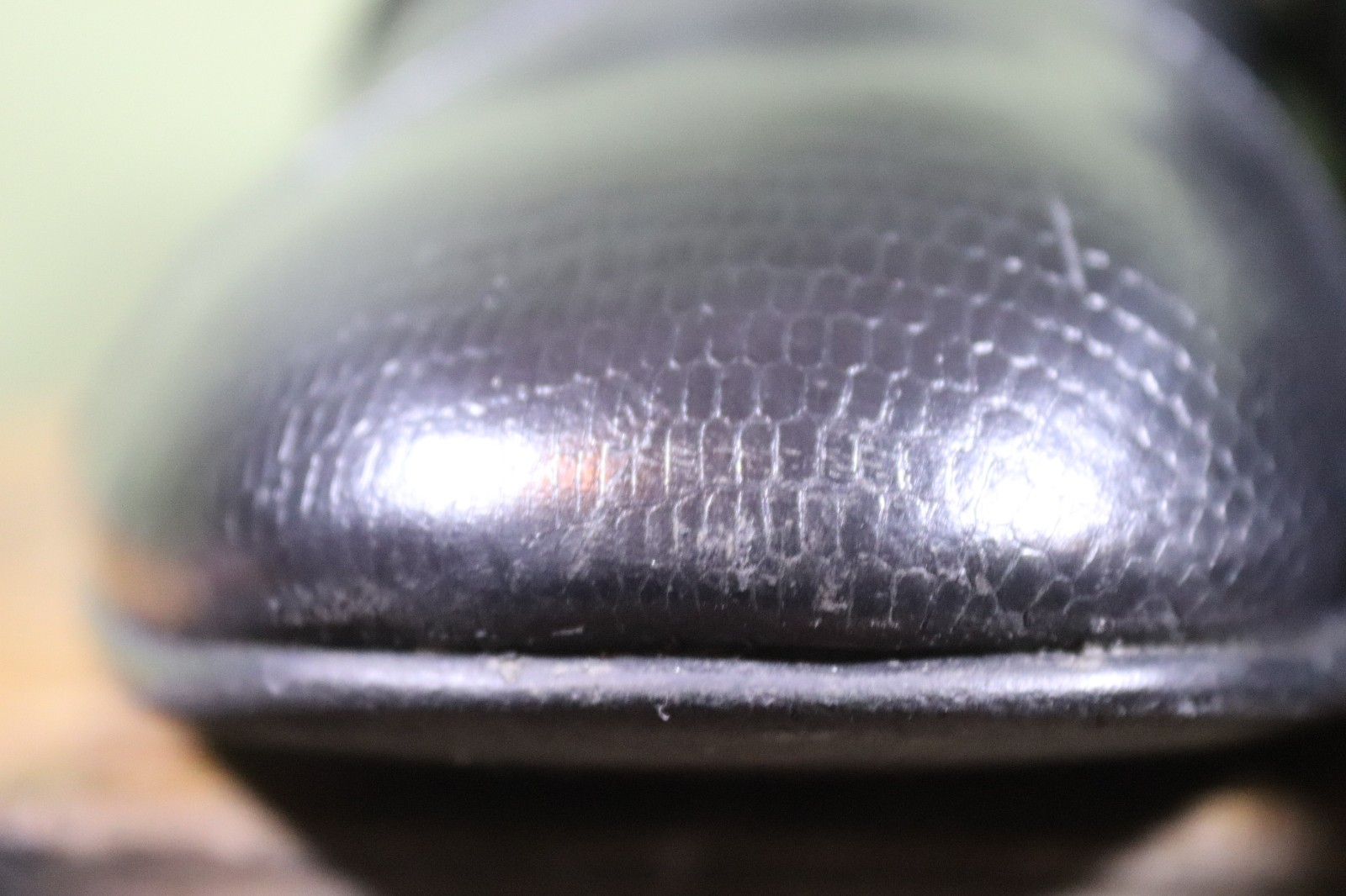 Men's Vintage Roland Cartier Black Genuine Lizard Skin Shoes UK Size 8 image 4