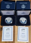 2010 W American Eagle One Ounce Silver Proof Coin with Box