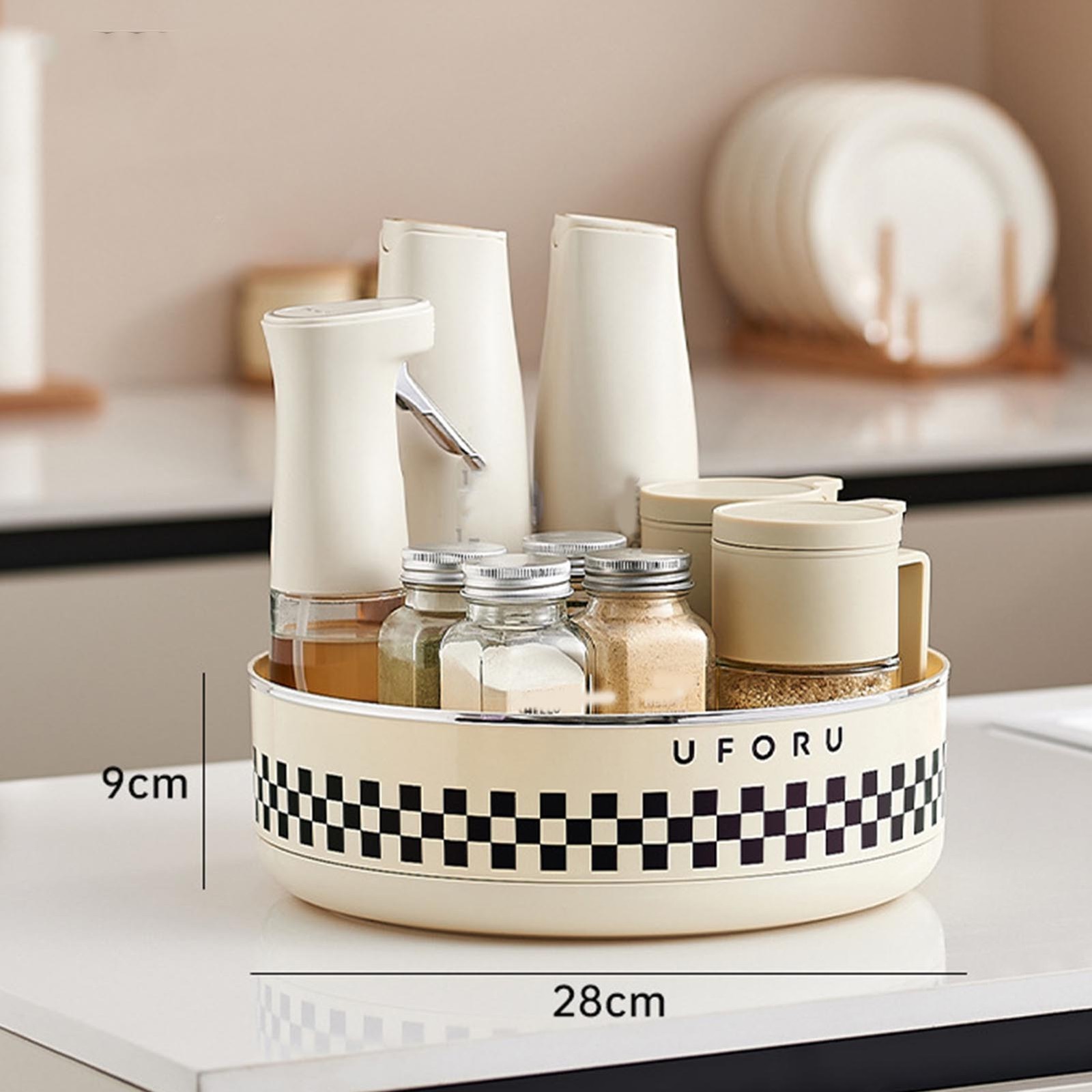 Kitchen Rotating Organizer Home Desktop Multifunctional Spice Cosmetic Rotatable