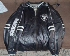 Vintage 90’s G-III Carl Banks Oakland Raiders NFL 100% Leather - Unique Gem -Xl