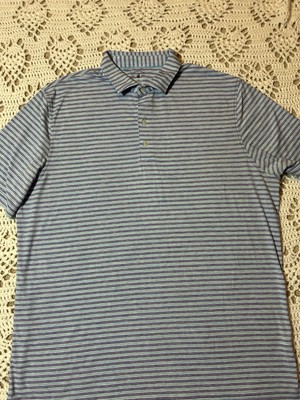 Johnnie-0 Polo Shirt Top Shelf  Men s XL Striped Blue