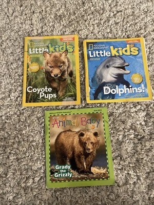 National Geographic Little Kids Magazines Wild Animal Baby Set of 3