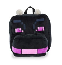 NEW Minecraft Ender Dragon Plush Backpack Black Adjustable Strap Mini Purse