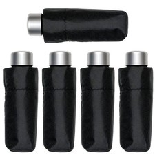 5x Bobbie J Super Lite Mini Handbag Umbrella Compact Folding in Black