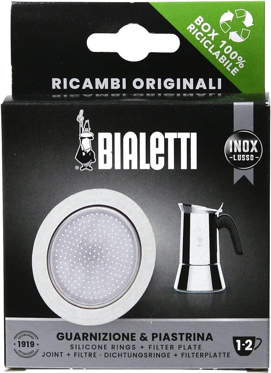 Joom Bialetti Silber Coffee Maker Accessories Gasket And Filter 1-2 Cups Silver - Bild 2