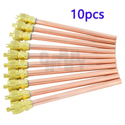 10x Service/Access Valve 1/4'' SAE *1/4'' OD *4.65'' Stem Core AC Refrigeration Kit