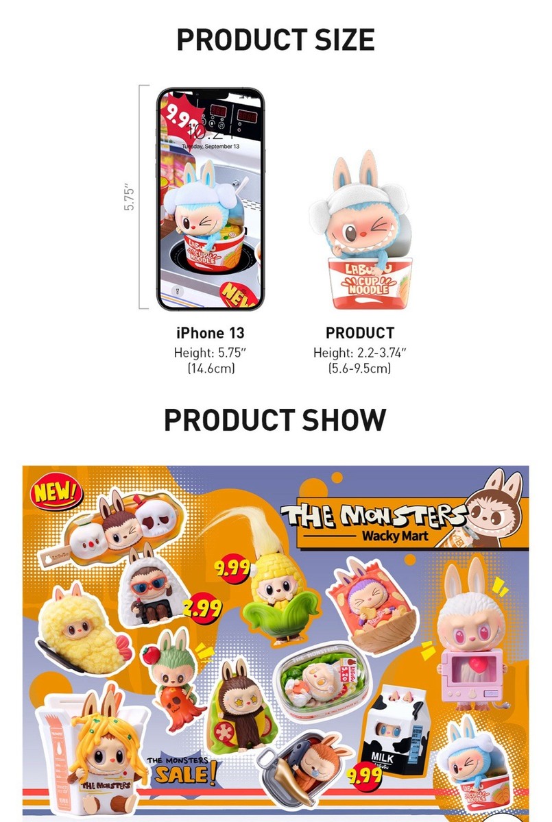 Popmart Wacky mart Labubu series- Salad figurine | eBay