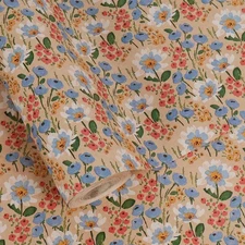 Kraft Floral Wrapping Paper Roll - Jumbo Roll - 30 Inch x 33 Feet - All Occas...