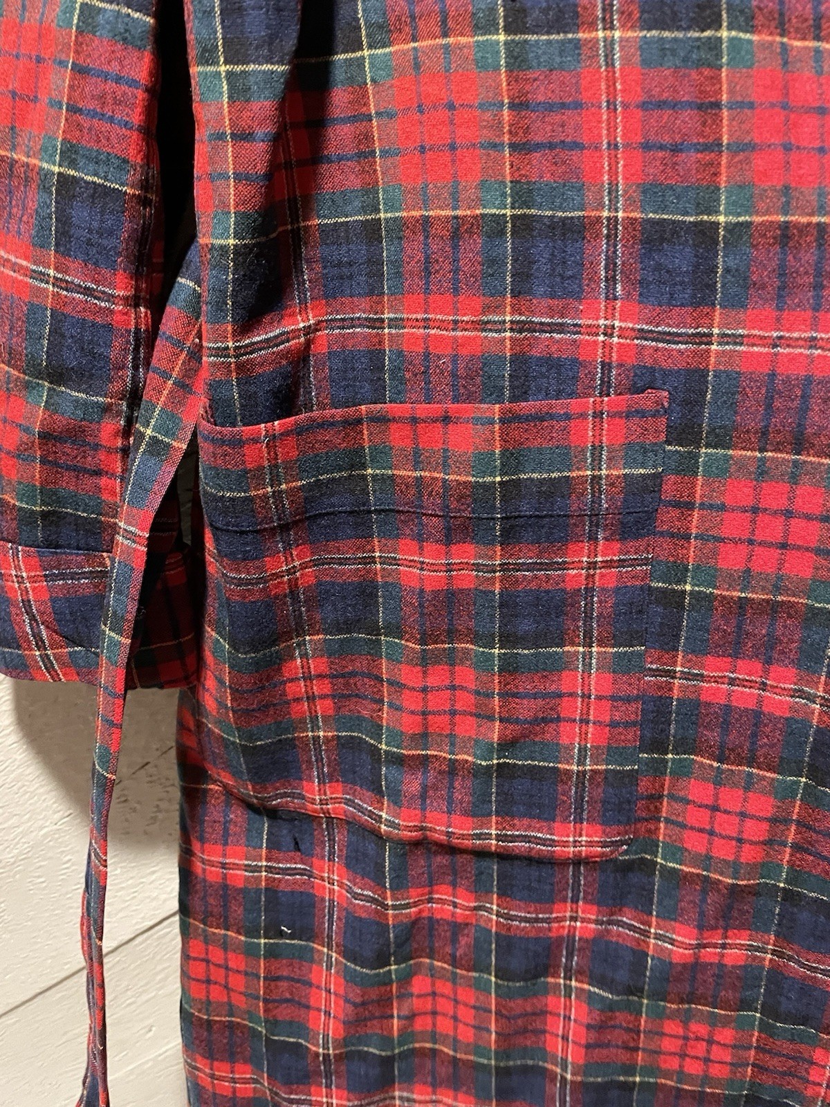Pendleton Wool Robe Mens Large Red McPherson Red … - image 4