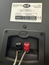 NHT Super One Speakers. Black With VTI Stands.