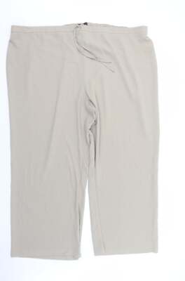 E-vie Cropped-Hose Damen beige Polyestermischung Größe W32