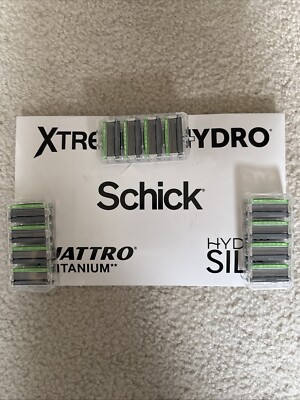 Schick Hydro Sensitive Razor Blade Refills for Men 12 Cartridges - New In Box