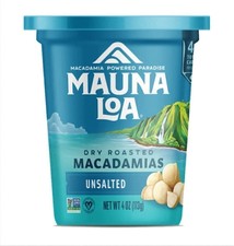 Mauna Loa Premium Hawaiian Roasted Macadamia Nuts, Natural Unsalted Flavor, 4 Oz