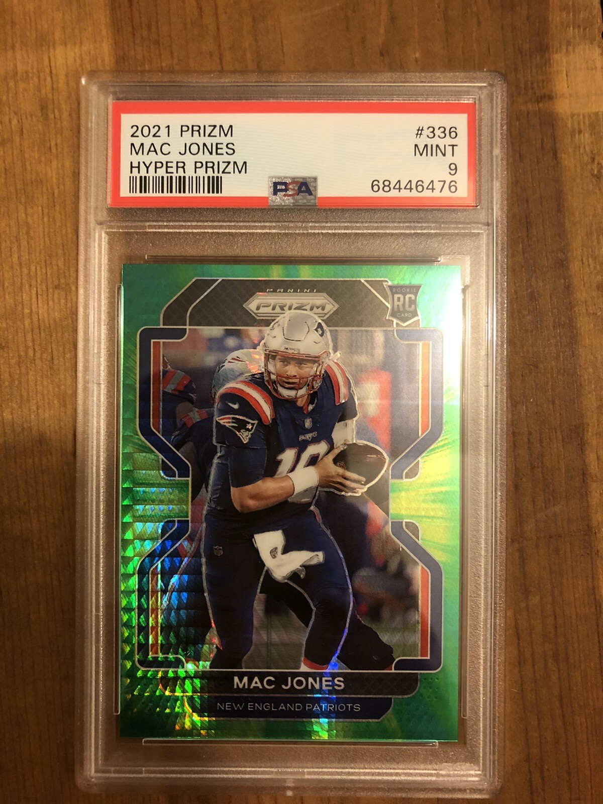 Mac Jones 2021 Prizm Hyper /175 Rookie #336 PSA 9 Mint RC