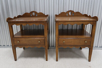 Pair Drexel Heritage Country Collection Nightstands With Pair Drexel Heritage Country Collection Nightstands With