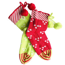 Christmas Holiday Collection Socks Double Knit Small Women's Shoe Size 5-7