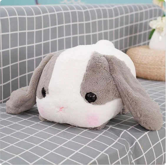 40CM Kawaii Long Ears Rabbit Plush Animals Toys Stuffed Bunny Rabbit Soft  Grey