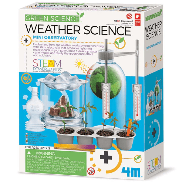 4M Green Science Weather Science Build a Mini Observatory Kit