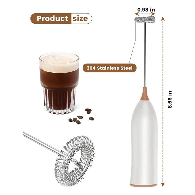 Milk Frother Rechargeable, Rechargeable Milk Frother Handheld Powerful4079