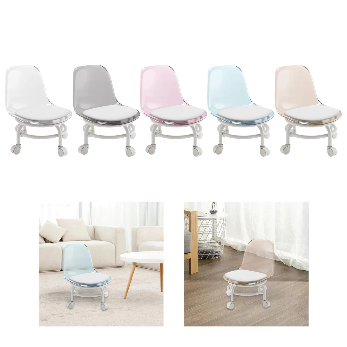 Low stool with on sale backrest