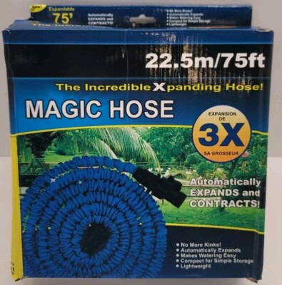 75 FT Magic Hose Pipe Expandable Flexible Garden, Car Wash Out Door  Spray -NEW