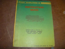 Elgin Whirlwind II Street Sweeper Owner Operator Instruction Manual xz