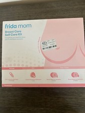 Frida Mom Breast Care Self Care Kit - 2-in-1 Lactation Massager, 7 Piece Set