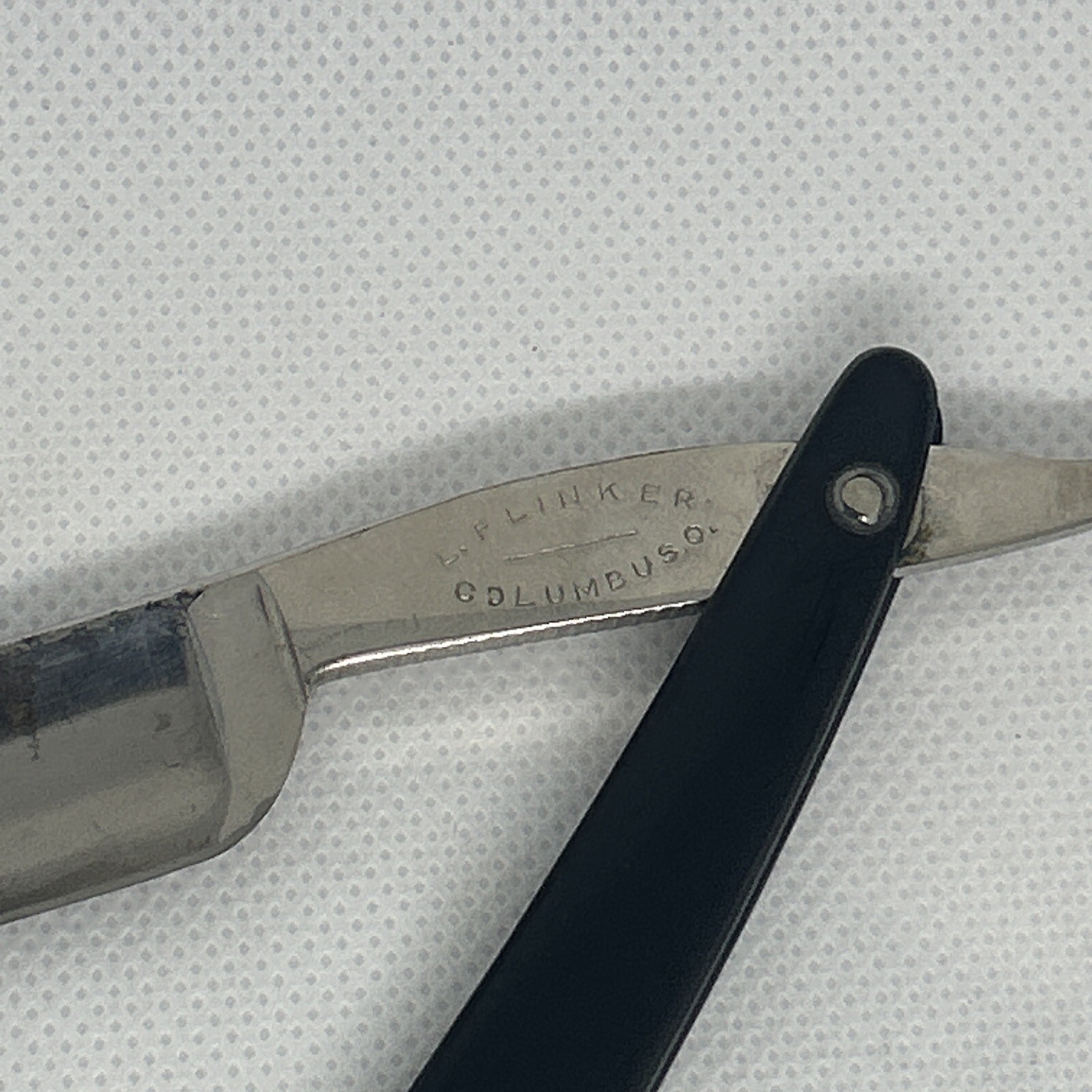 Rare Antique L. Flinker Straight Razor Columbus Ohio eBay