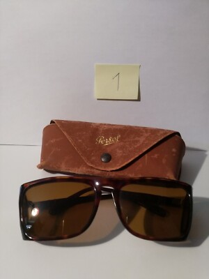 OCCHIALI DA SOLE Sunglasses Persol 002/A 122 24 vintage USATO (Leggi!) #1 