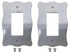 WALL COVER WHITE DECORATOR ROCKER PLATE SINGL...