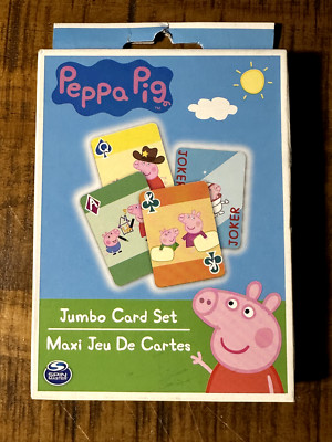 New PEPPA PIG Deck of Jumbo Playing Cards / Maxi Jeu De Cartes