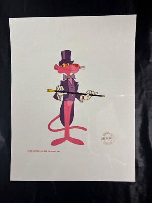 Pink Panther Top Hat Showtime Serigraph Sericel Art Friz Freleng 1991