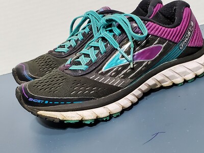 Brooks Ghost 9 Shoes Women's Size 7 B / 38 EU Black Purple | eBay