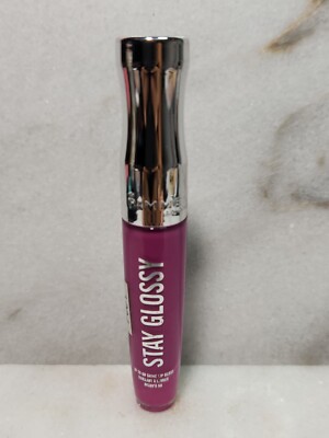 Rimmel Stay Glossy Lip Gloss, #155 Purple Parlour, 0.18 oz