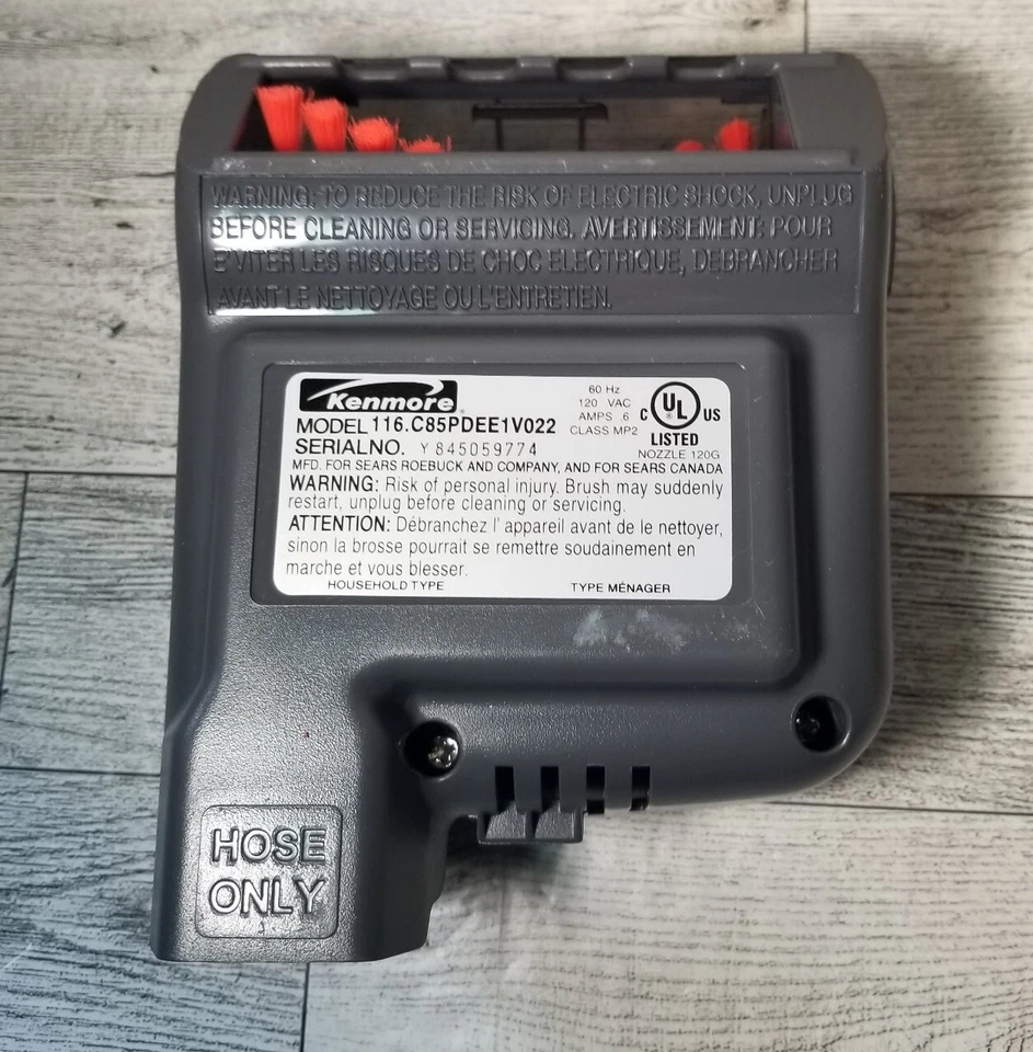 Kenmore Vacuum Pet PowerMate Canister Vac Attachment Head 116.C85PDEE0V022 EUC - Image 3 of 4