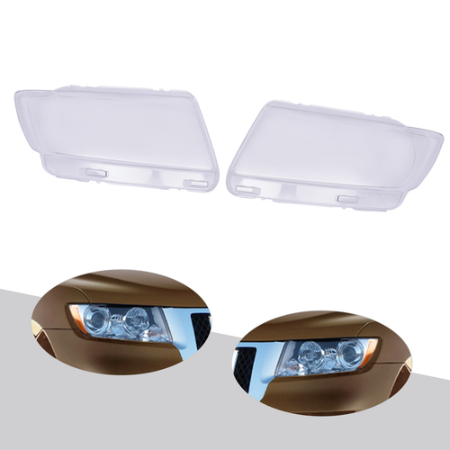 Headlight Lens Covers Assembly for Jeep Grand Cherokee 2011 2012 2013 Left+Right - Picture 2 of 13