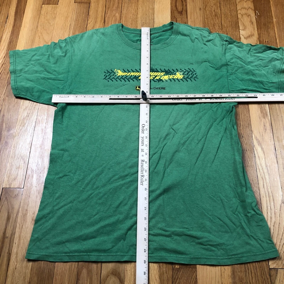Рубашка женская John Deere размер XL зеленая с коротким рукавом топ хлопковые тракторы для взрослых - Изображение 2 из 4